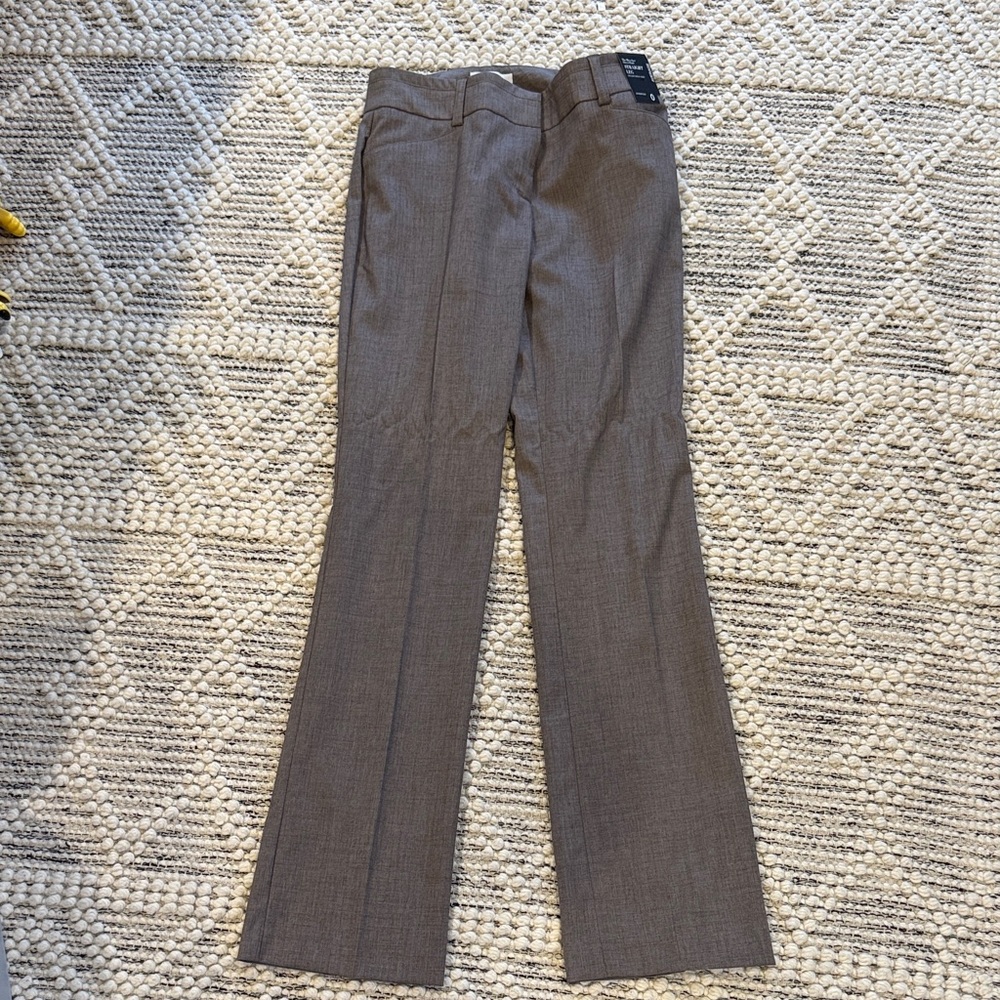 New York & Company Charcoal Straight Leg Trousers